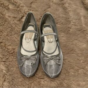 Dolce Vita Cadel Silver Mesh Flats
